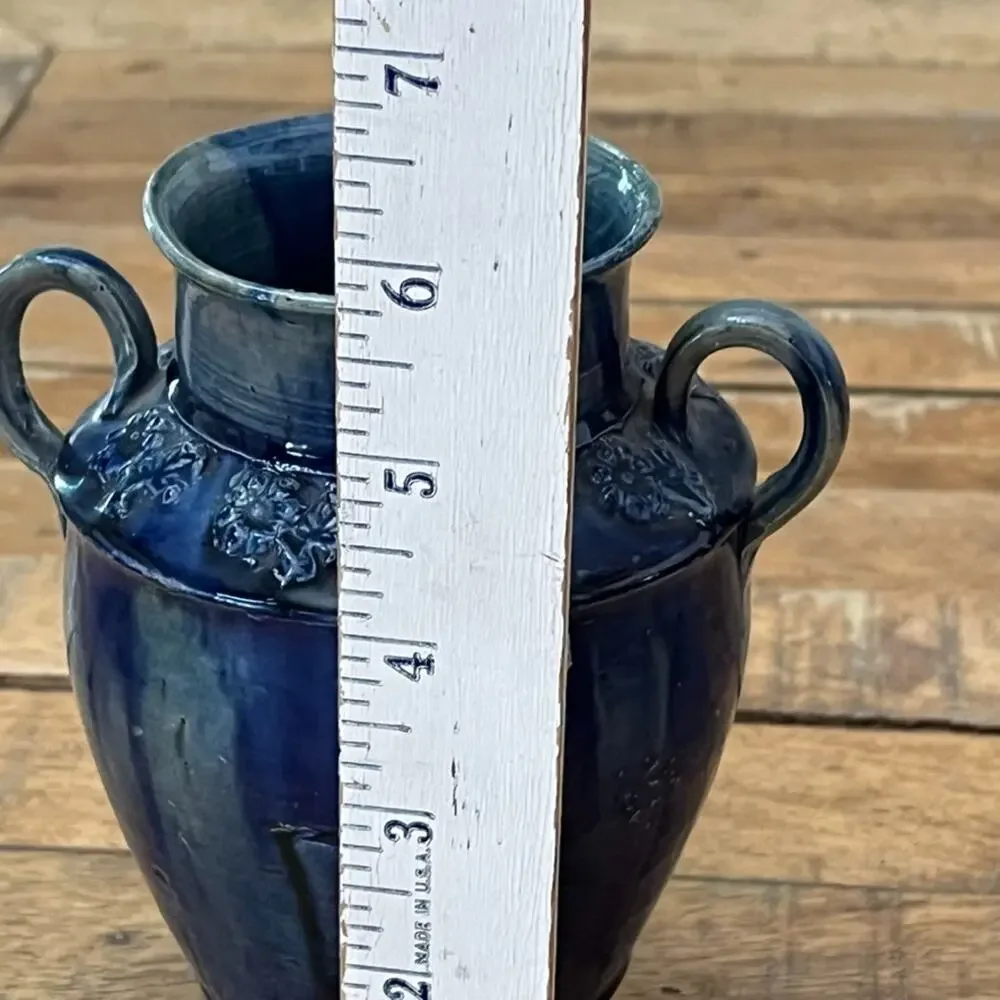 Antique Ceramic Dragon Ear Vase 5.75